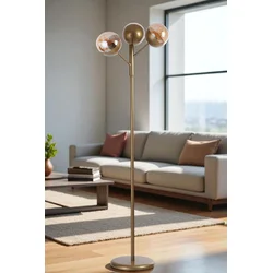 Opviq Podna lampa 8948-4, Zlatne boje