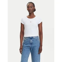 Calvin Klein Jeans Majica rdeča/bela