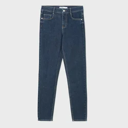 Cropp - Skinny farmerke ispranog izgleda - navy