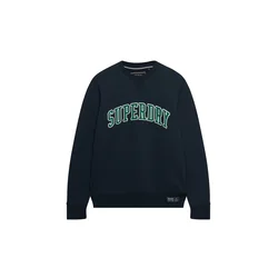 Superdry & Co Majica kremna / marine / smaragd