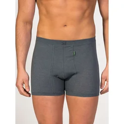 zd ZERO DEFECTS Boksarice Helios Egyptian cotton temno siva