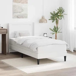 Okvir kreveta s madracem Bijela 80 x 200 cm Umjetna koža