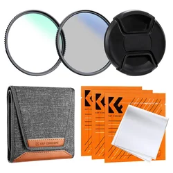 K&F 72MM Filter Kit UV+CPL+Lens Cap+ 3 Cleaning Cloths