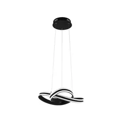 Eglo Corredera visilica/2, led, 2x18w, prečnik 500, crno/bela