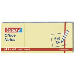 Blok samoljepljiv  40x50mm 3x100l office notes tesa 576530105 žuti