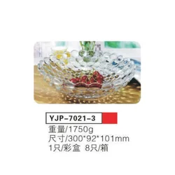 Stakleni tanjir 1/1 30x9cm YJP-7021-3
