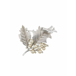 Susan Caplan Vintage - 1960s Trifari Leaf brooch - women - Silver