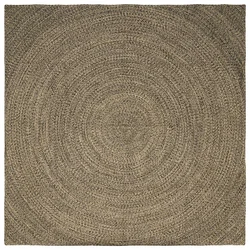 Tepisi za područja Prirodna i crna 300 x 300 cm Juta