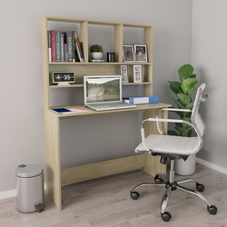 Radni stol s policama boja hrasta sonome 110x45x157 cm iverica