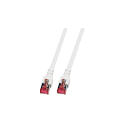 EFB Elektronik LAN (RJ45) Mreža Priključni kabel CAT 6 S/FTP 15 m Bijela Vatrostalan, Bez halogena, sa zaštitom za nosić, pozlaćeni kontakti EF