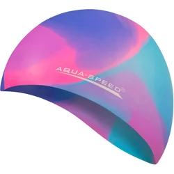 AQUA SPEED Unisexs Swimming Cap Bunt  Pattern 45