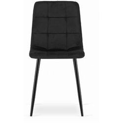 Jedilni stol žametni Black Luxury