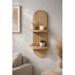 Hanah Home Zidna polica, 20x70x13cm, Bež
