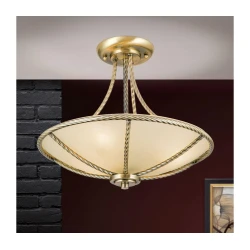 Orion DL 7-568/3 - Luster na stalku MAURO 3xE27/60W/230V, prečnik 42 cm, bronza