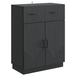 Kreveta s ladicama Crna 66 x 34,5 x 87 cm Konstruirano drvo