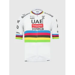 Pissei TADEJ POGACAR WORLD CHAMP REPLICA SHORT SLEEVE JERSEY, maja m.kr kol, bela UAEM01R3