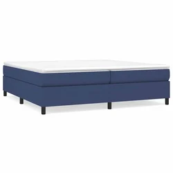Vidaxl Posteljni okvir z vzmetmi moder 200x200 cm blago