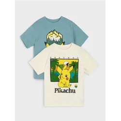 Sinsay - Pamučna majica sa printom Pokemon - šareno