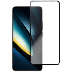 Zaščitno kaljeno steklo 3D z okvirjem za Xiaomi Poco F6 – črno