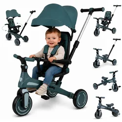 Tricikl Tiny Bike GrowUp 5u1 green