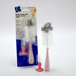 KikkaBoo četka sa flašice i cucle 2in1 pink ( KKB20079 )