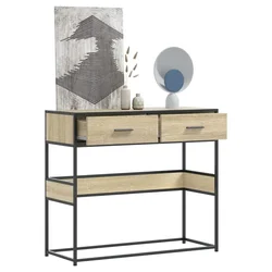 Konzolni stol boja hrasta sonome 90x35x80 cm konstruirano drvo