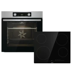 Gorenje Jump Ugradni set , Staklokeramička ploča i multifunkcijska rerna, 77 l, Inox