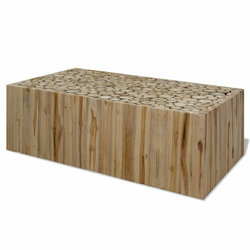 Stolić za kavu od prave tikovine 90 x 50 x 30 cm