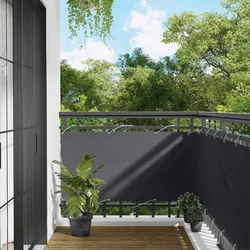 Balcony ekran Antracit 75 x 200 cm PU prekriveni oksford alu