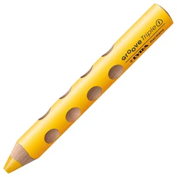 Lyra Groove TripleOne Ergonomic Triangular 3-In-1 Barvni svinčnik Lemon 1 kos