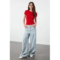 Trendyol Milla Ženska majica TWOSS24TS00063, Crvena