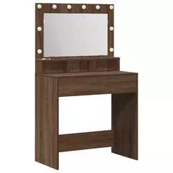 Toaletni stol Smeđi hrast 75,5 x 41 x 135 cm Konstruirano drvo