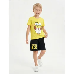 Sinsay - Pamukna dvodelna pidžama sa printom SpongeBob - žuto