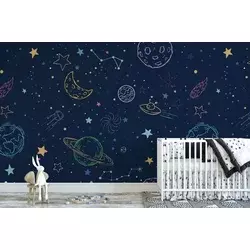 Wallity Tapete za zid MDK-00128, 100x100 cm, Šarena