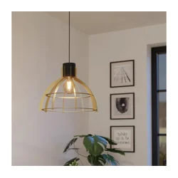 Eglo 43767 - Luster na lanku STILLINGTON 1xE27/40W/230V zlatna