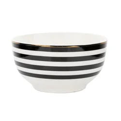 Florina Porcelanska solatna skleda Winter Glam Stripes 13 cm