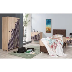 Hanah Home Garderober Stil-123, 90x192x52 cm, Šarena