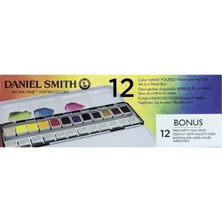 Daniel Smith 13.1931 Set akvarelnih barv 12 kos.