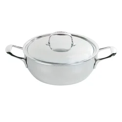 Saucepan with lid, 24 cm / 2.5 l, Atlantis range, stainless steel -