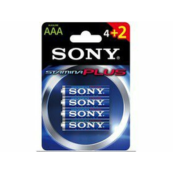 Sony Plus AAA alkalna svinčna baterija, 4+2 delni set