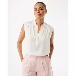 Mexx Ženska bluza Violet MF006100461W, Bez rukava, Prljavo bela