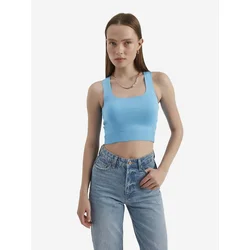 Hiccup Top Crop Top modra
