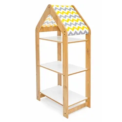HANAH HOME Višenamenska polica Multipurpose Shelves 3 Natural White Yellow