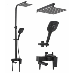 REA Fort Fort Black Matt Set za prhanje