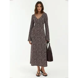 Hiccup Obleka Maxi rjava
