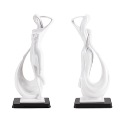 DIKER HOME Elegantna figura devojke, Bela