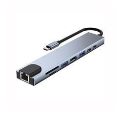 Adapter TIP C na HDMI+2xUSB3.0+TFSD+2xTIPC +R