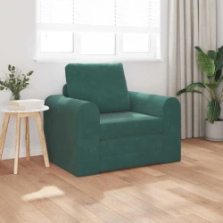 Krevet na razvlačenje Tamnozelena 98 x 71 x 83 cm Baršun