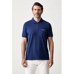 Armani Exchange polo majica moška bombažna z elastanom