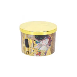 KLIMT SVEČA THE KISS AGILLA WOOD OKROGLA 210GR
